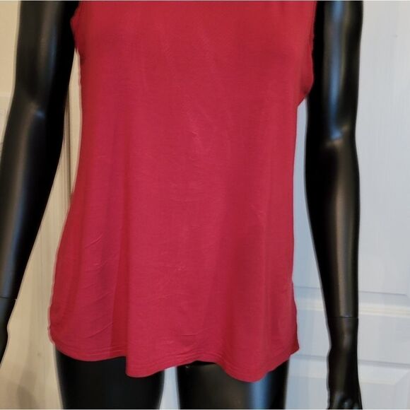 BRAND NEW DARK RED  SHORT SLEEVE WOMEN"S TOP - Picture 6 of 16